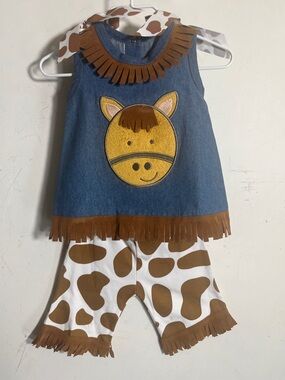 Mudpie Infant Outfit 2 pc Sz 0-6 Months